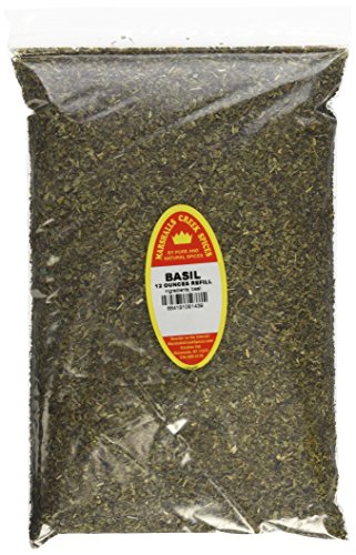 Marshall’s Creek Spices Family Size Refill Basil, 12 Ounces