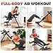 Imagen de RELIFE REBUILD YOUR LIFE Maquina Abdominales Casa Aparato de Entrenamiento Muscular Ejercitador Plegable Multifuncional Gimnasio