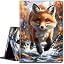 Cute Fox Running in Forest
