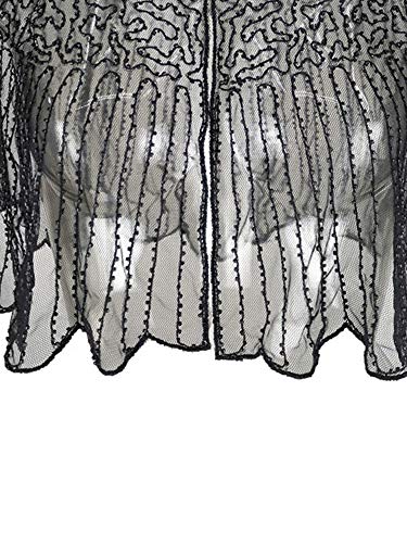 Grouptap Bolero Nero Grigio Donne Gatsby Mantello