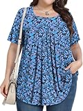 PEVRL Plus Size Tops for Women Summer 2026 Short Sleeve...