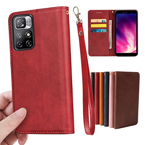 Amazon.co.jp: 適用 Xiaomi Redmi note 11 ケース 手帳型 ストラップ
