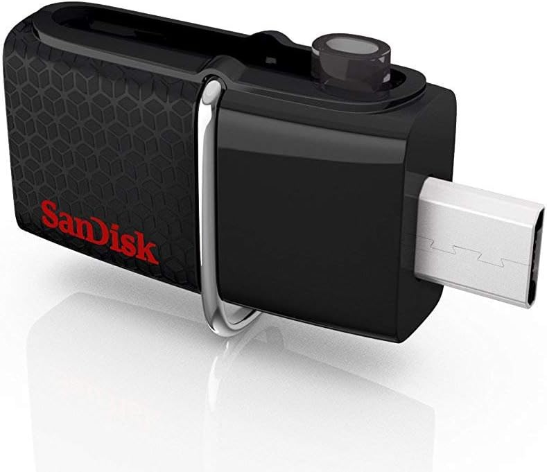 SanDisk Ultra Unidad USB dual 3.0 128 GB, negro (SDDD2-128G-GAM46)