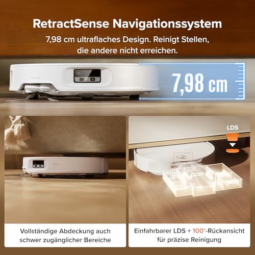 roborock Qrevo Edge 2 Saugroboter mit Wischfunktion, 25.000Pa Saugkraft – Ansicht 4
