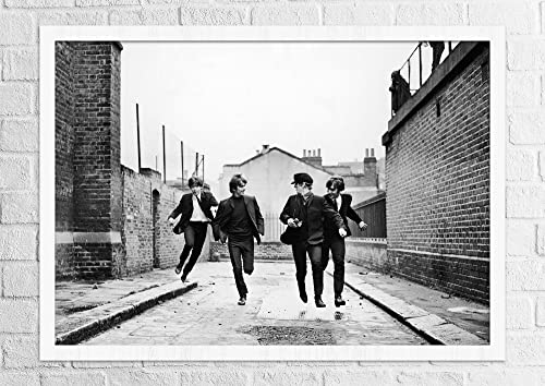 Affiche des Beatles – The Beatles print – A Hard Day’s Night – Impression encadrée ou non encadrée | A2 59.4×42.0cm… - Les Beatles, Paul McCartney, John Lennon, RIngo Starr, George Harrison Affiche des Beatles - The Beatles print - A Hard Day's Night - Impression encadrée ou non encadrée | A2 59.4x42.0cm… – Image 4