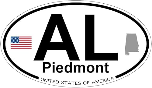 Piamonte, Alabama ovalado Imán