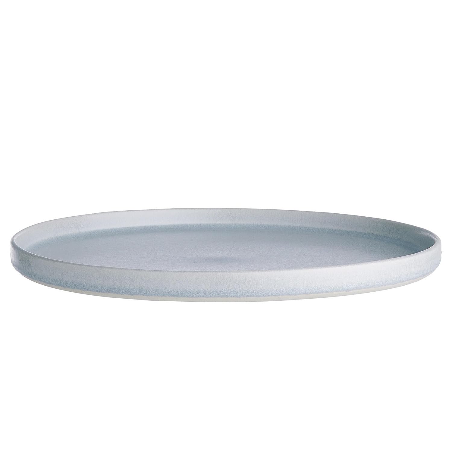 BUTLERS 12-tlg. Geschirrset Steinzeug - CASA NOVA - für 4 Personen | Farbe Grau - reaktive Glasur mit Verlauf - spülmaschinenfest & mikrowellengeeignet - klare Form für Pasta & Salate