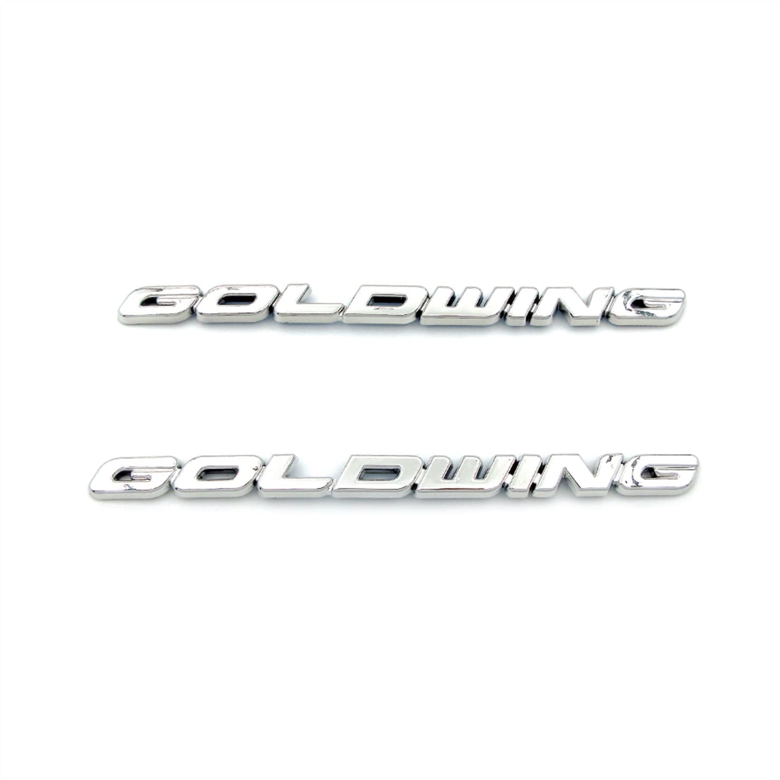 Motorrad 3D Logo Abzeichen Aufkleber Cover Emblem GL 1800 Aufkleber Für Honda Goldwing Gold Wing 1800 GL1800 GL1500 GL1200 GL1100 GL1000 (Color : Chrome)