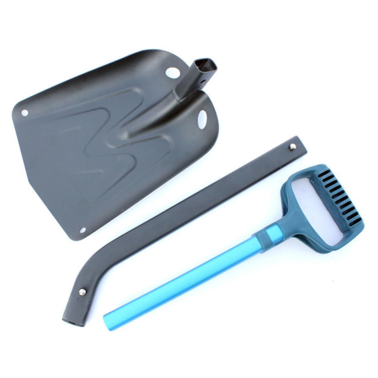 BESPORTBLE Pelle à Neige Pliable pour Voiture Grattoir à Glace avec Manche Long Outil de Dégivrage Compact