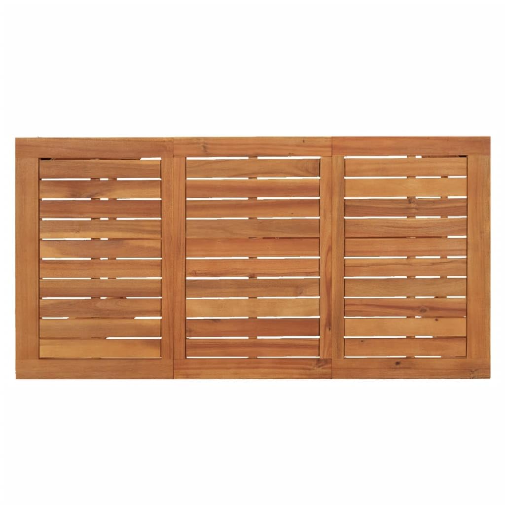 vidaXL Ensemble de Bar de Jardin 5 pcs Gris Bois Massif Acacia rotin