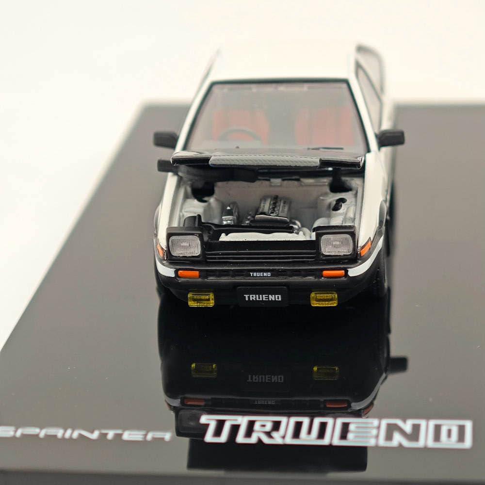 Hobby Japan 1/64 per Sprinter Trueno GT APEX (AE86) JDM Style con cofano in carbonio bianco HJ641052BWB Diecast Model Car Collection Auto Toys Gift