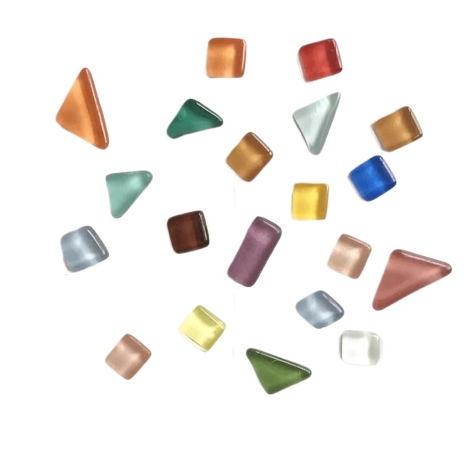 Glass Magnets 24Pcs Glass Irregular Figure Magnetic Refrigerator Office Whiteboard Message Home Decoration