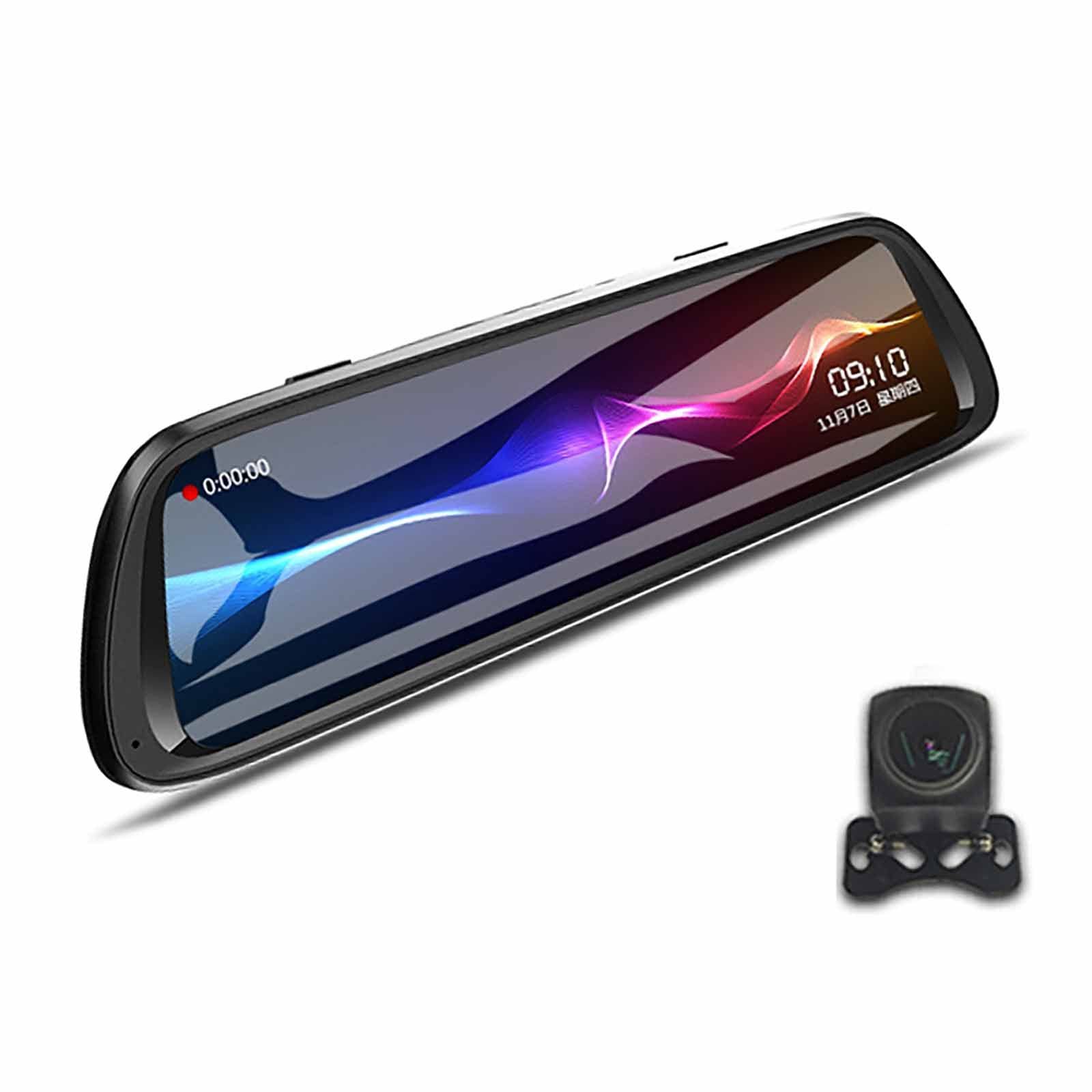 Dash Cam, ​Front and Rear 4K Full HD Car Dash Camera with 10 in IPS Screen, Dual Car Recorder Dashboard with Night Vision Loop Recording 170° Wide Angle WDR G-Sensor Parking Monitor