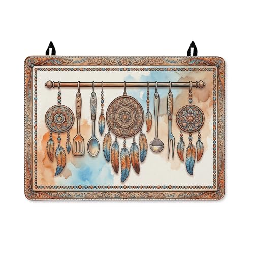 Cache-plaque cuisinière électrique en polyuréthane artistique 71x50