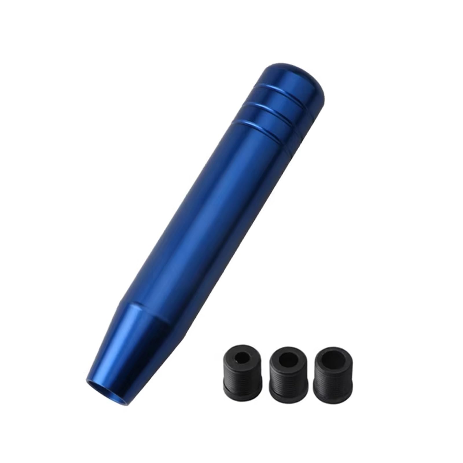 Jsrvqkms 18Cm Blue Gear Shift Knob Auto 13Cm 18Cm Length Manual Car Gear Shift Knob Aluminum Racing With 3 Adapters(18Cm Blue)
