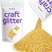 Hemway Craft Glitter 100g 3.5oz Ultrafine 1/128" .008" 0.2MM (Gold Holographic)