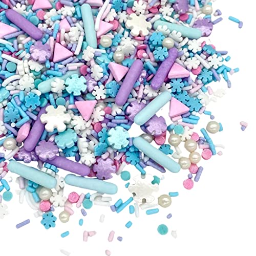Let It Snow Sprinkles, Snowflake Sprinkle, Winter Sprinkle, Blue Cake Sprinkle, Edible Cupcake Sprinkle, Christmas Sprinkles, Manvscakes, Baking #TOP2