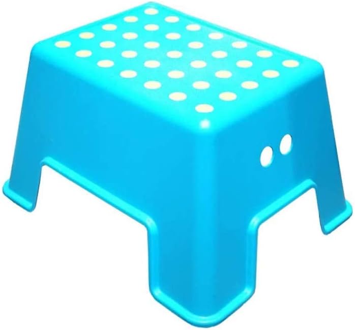 Plastic Stool Bathroom Small Step Stool Changing His Shoes Small Bench, Can Sit Stool Multifunctional Storage Stool(E)