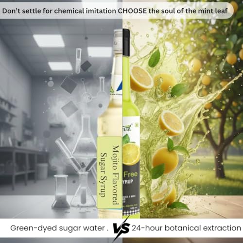 Image of Vistevia Sugar Free Mojito Syrup, Diabetic and Keto Friendly - Sweetened Naturally With Stevia 500ML