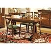 Dafne Italian Design Ensemble de table extensible avec chaises noyer, style classique (cm. L. 180 cm, H. 80 cm, P. 85 cm) (TVG)