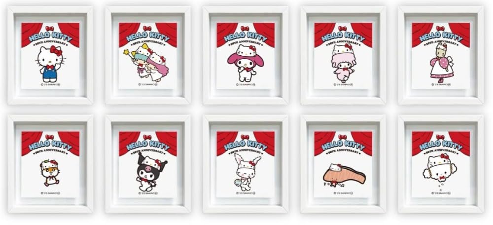 ハローキティ 25周年 ペアマグネット ハローキティ新幹線 ラバーマグネット Shinkansen: 鉄道グッズ
