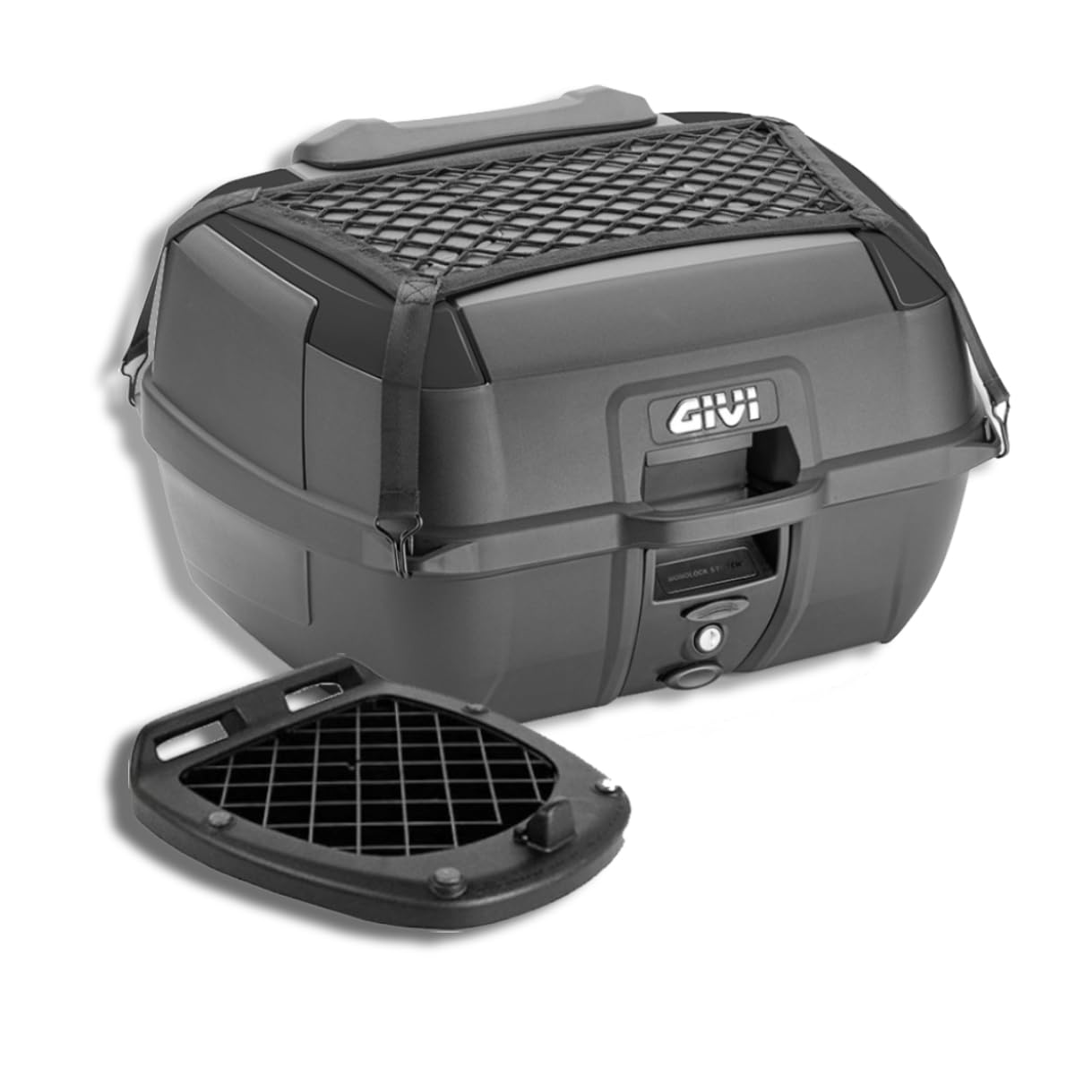 GIVI Baúl ML NG 45 L con Parrilla y Kit de Fijación Universal CE