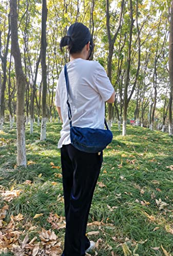 YunZh Denim Hobo Bag, Casual Style Lightweight Classic Retro Travel Shopper Purse Shoulder Handbag Messenger Bag3