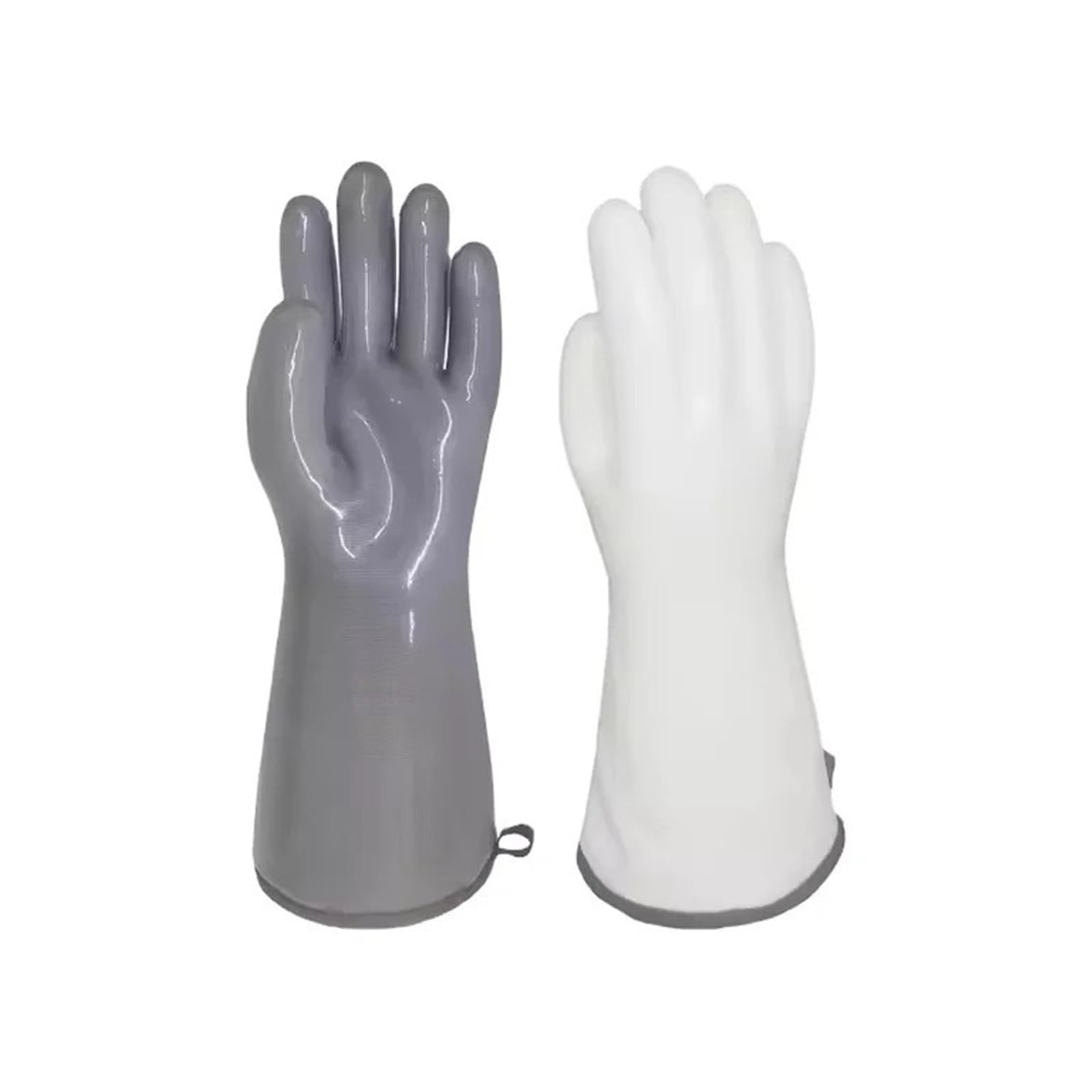 Guantes BBQ de silicona líquida 35cm, guantes de horno resistentes al calor
