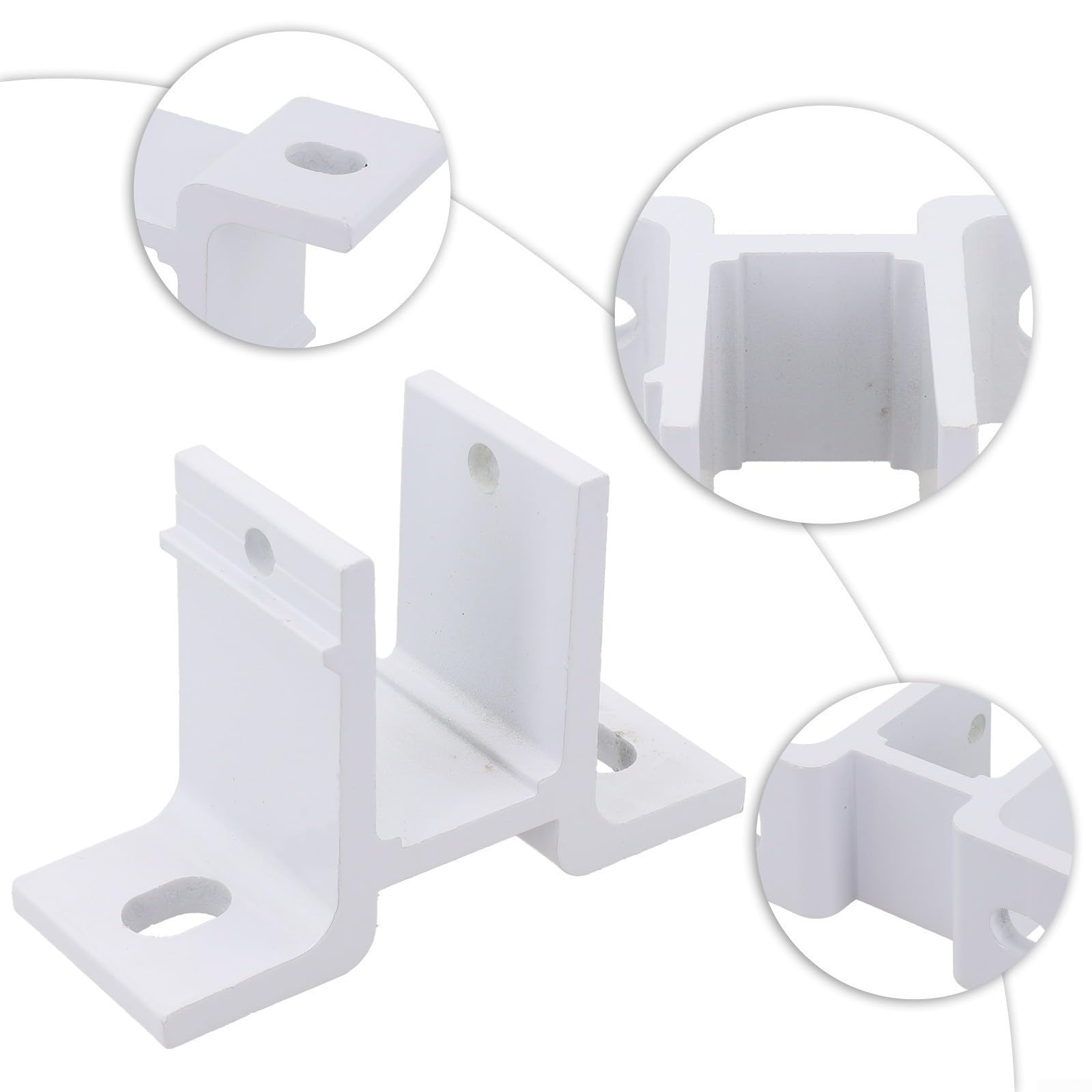 Support de montage mural de qualité supérieure - Pièces de rechange pour auvents rétractables - 1 pièce - Design pour tuyau carré de 40