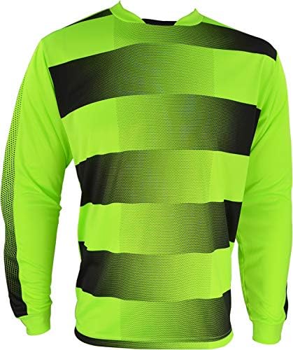 VizariCorona Full Sleeve Goalkeeping Jersey for Adult | Padded Elbows Soccer Goalie Jersey for Exceptional Safe Play