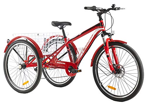 image for Slsy Adult Mountain Tricycle, 7 Speed Three Wheel Bike, 24 Inch Adults