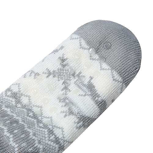 Image of Chassic Sherpa Lined Slipper Socks for Women, Non-Slip Cozy Winter House Socks, Soft Fuzzy Socks, Christmas Gifts for Women & Ladies Stocking Stuffers