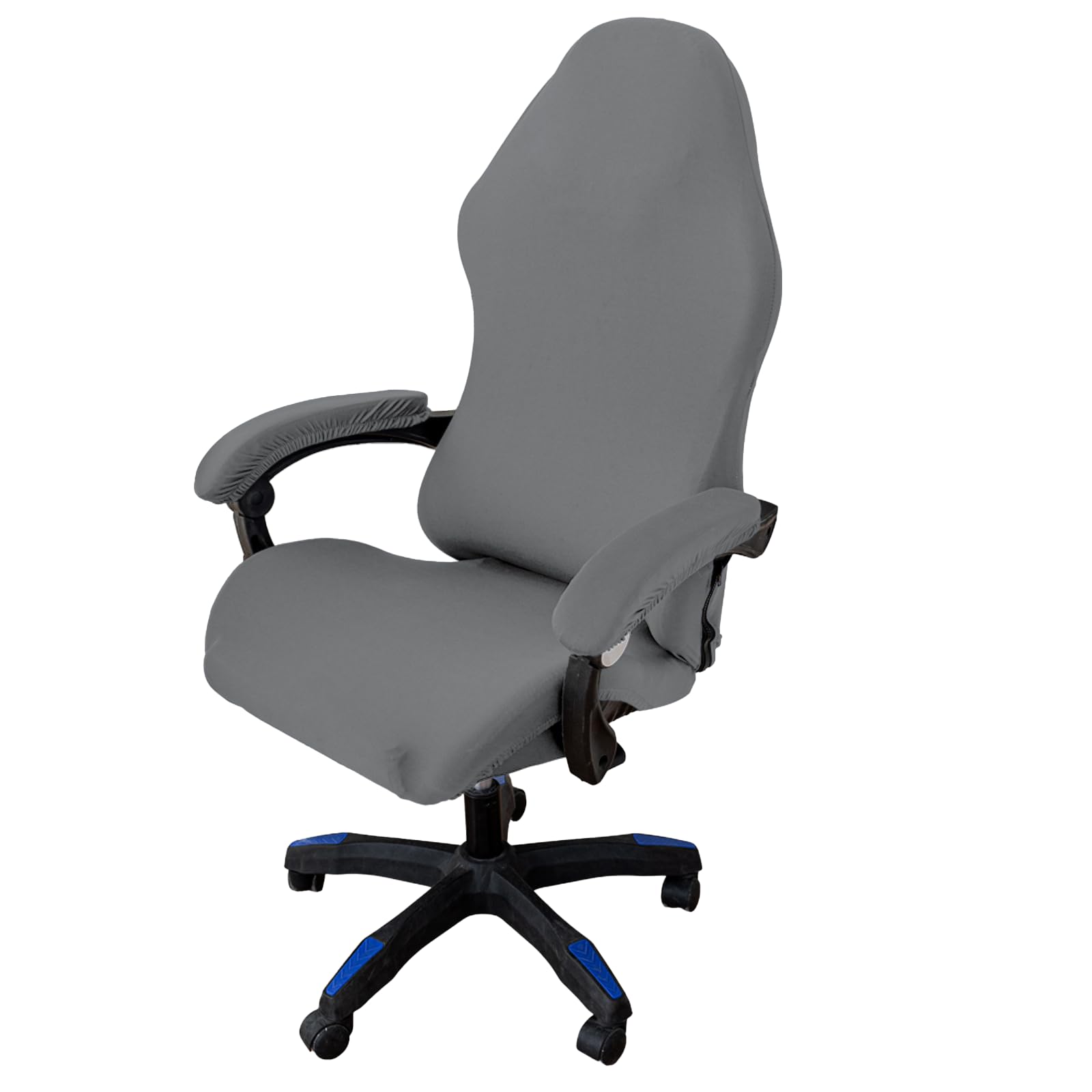 4 Pieces Gaming Chair Cover Gaming Chair Covers for Office Chairs Washable Removable for Computer Chairs Gaming Chairs, Light Grey