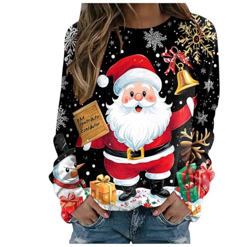 クリスマス トレーナー レディース ツリー 大人 雪だるま オシャレ トップス 大きいサイズ 上着 デザイン お祝い 可愛い 仮装 パーカー サンタクロース 雪 面白い Tシャツ 長袖 スウェット コスプレ プルオーバー 人気 部屋着