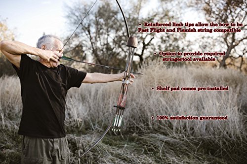 Southwest Archery Scorpion Traditional Hunting Long Bow – 68” Longbow – Right & Left Hand – Draw Weights In 25-60 Lbs – Usa Based Company – Perfect For Beginner To Intermediate – 1 Year Warranty #TOP3