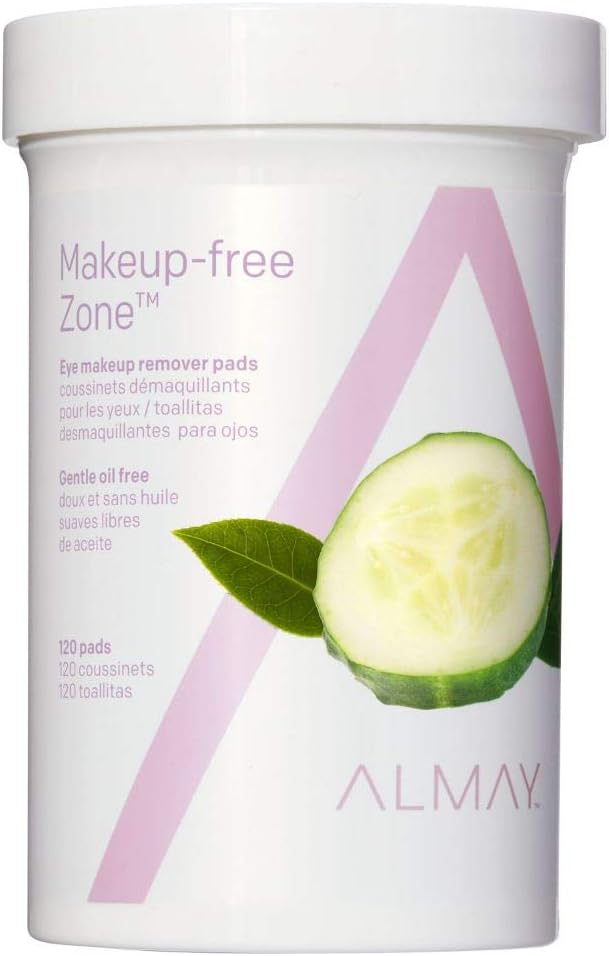Almay Oil Free Gentle Eye Makeup Remover Pads, 120 ct