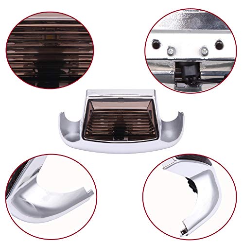Smoke Lens Front Fender Tip Led Light Compatible With Electra Glide 1980-2013 Heritage Softail Classic Flstc 1986-2008 #TOP5