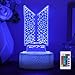 YANENG Bangtan Boys 16 Colors LED Acrylic Night Light Bedside Lamps Bedroom Home Room Decoration for Army Fans Gifts