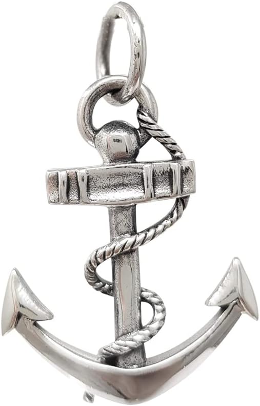Women's Men's 925 Sterling Silver Anchor Pendant | Seaman silver Pendant