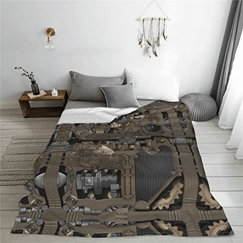 Couverture flanelle douce steampunk de qualité supérieure avec finitions soignées - 7