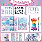 BenLouis 96Pcs Mermaid Party Favors Little Mermaid Coloring Books Crayon Stickers Set Bulk for Kids Sea Birthday Decor Baby Shower Candy Goodie Bag Stuffer Classroom Rewards Pinata Supplies - Image 3