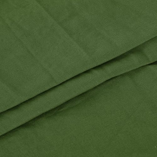 Robe d'été longue en mousseline de lin fluide à col V