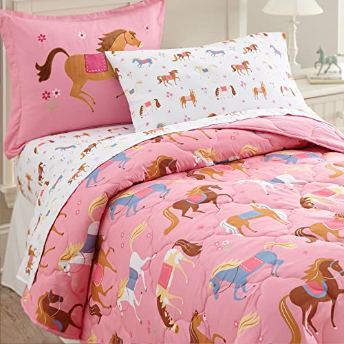 Up To 60% OFF Wildkin Kids 7 Pc Full Bed In A Bag for Boys and Girls, Microfiber Bedding Set Includes Comforter, Flat Sheet, Fitted Sheet, Two Pillow Cases, and Two Shams, BPA-free, Olive Kids (Horses) Up To 60% OFF Wildkin Kids 7 Pc Full Bed In A Bag for Boys and Girls, Microfiber Bedding Set Includes Comforter, Flat Sheet, Fitted Sheet, Two Pillow Cases, and Two Shams, BPA-free, Olive Kids (Horses)