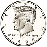 1998 S Silver Proof Kennedy Half Dollar Choice Uncirculated US Mint