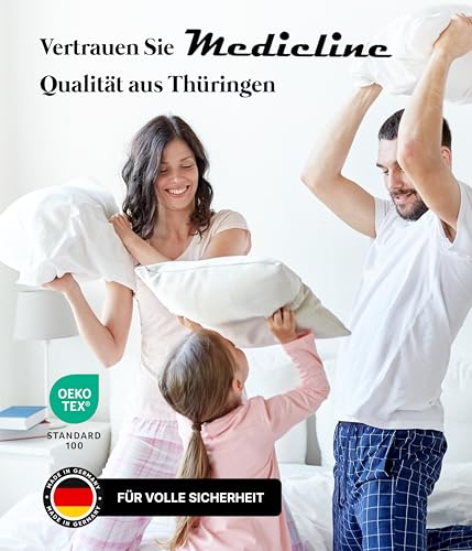 Medicline Matratzenunterlage Matratzenschoner Filzschoner weiß Matratzenschutz Vlies 180x200 – Für alle Betten mit Lattenrost – Atmungsaktiv & hygienisch – Oeko-TEX Zertifiziert