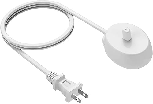 para Braun Oral-b Adaptador de cargador de cepillo de dientes eléctrico para Oral-B Modelo 3757 Cable de alimentación de repuesto de carga inductiva
