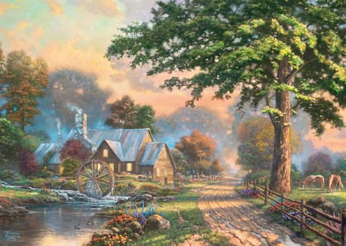 Hochwertiges Holzpuzzle 'Mühlenbach' – Schmidt Puzzle Spaß