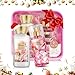 Bath and Body Gift Set for Women & Girls, Rose 2PCS Set for - Body Lotion, Body Mist, Personal Portable Body Care Travel Set for Birthday Mother's Day Gifts for Her and Him