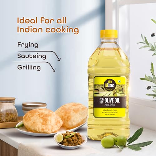 Image of DiSano Extra Light Olive Oil 2L, Ideal for Indian Cooking