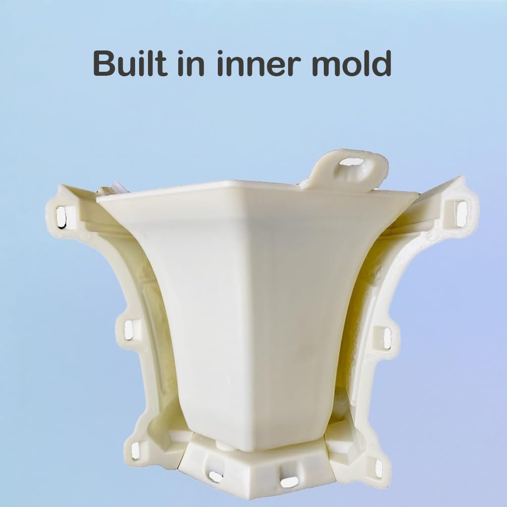 Hexagonal Cement Flower Pot Molds, Reusable Concrete Planter Molds for Large Planters, Garden Outdoor Decor (31 CM)